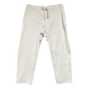 Lululemon Relaxed Fit Belted Stretch Pant Size 36 White Cream